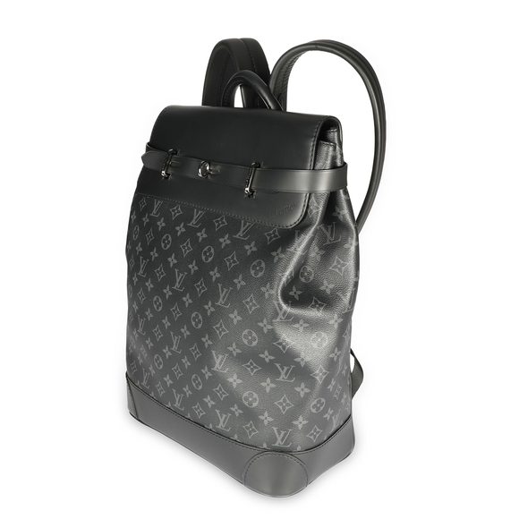 Louis Vuitton Black Monogram Eclipse Steamer Backpack - Picture 2 of 8